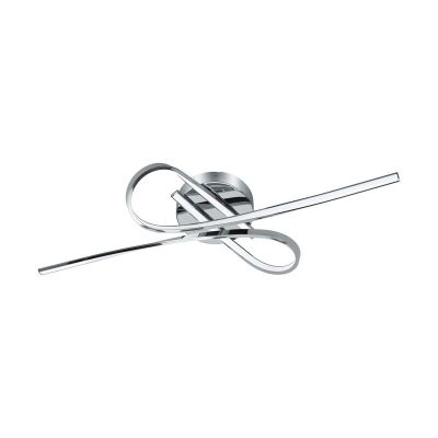 Aluminijska dizajnerska plafonjera krom, Tinus, 10 W, LED 3000 K