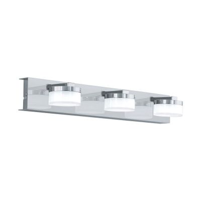 Plastična moderna zidna lampa krom, Busra, 7 W, LED 3000 K, IP44