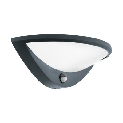 Aluminijska vanjska zidna lampa sa senzorom pokreta antracit, Ryan, IP44