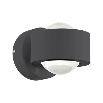Aluminijska moderna vanjska rasvjeta antracit, Lyn, 2 W, LED 3000 K, IP44