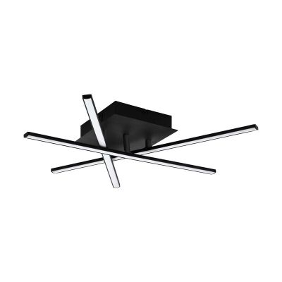 Aluminijska moderna plafonjera crna, Arantxa, 10 W, LED 3000 K