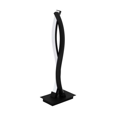 Aluminijska moderna stolna lampa crna, Arantxa, 10 W, LED 3000 K, s prekidačem