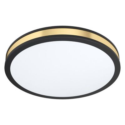 Čelična moderna plafonjera crna, Rivano, 24 W, LED 3000 K