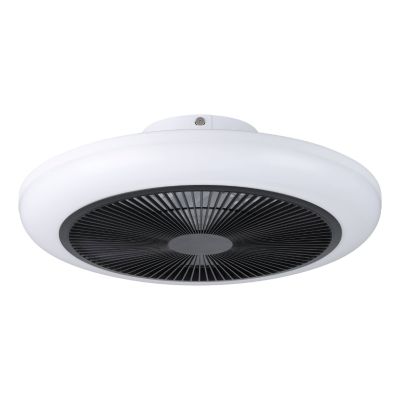 Bijeli moderni plastični stropni ventilator, Henny, 5,2 W, podesiva LED svjetlost od tople do hladne bijele, s daljinskim upravljačem
