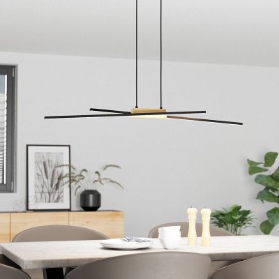 Aluminijska moderna visilica crna, Leintje, 13 W, LED 3000 K