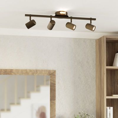 Čelični moderni stropni reflektor brončani, Montemurro, 3,7 W, LED white switch