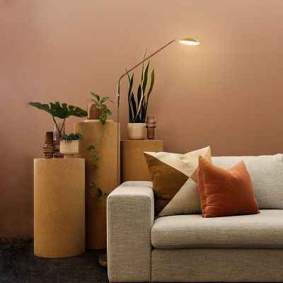 Moderna podna lampa za čitanje mjeda, Salvador, 5 W, LED 3000 K, s prekidačem