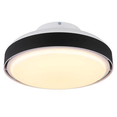 Crni moderni plastični stropni ventilator, Madhavi, 40W, podesiva LED svjetlost od tople do hladne bijele, s daljinskim upravljačem