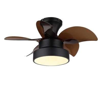 Metalni stropni ventilator s nikl dizajnom, Mahmut, 22W, bijeli LED prekidač, s daljinskim upravljačem