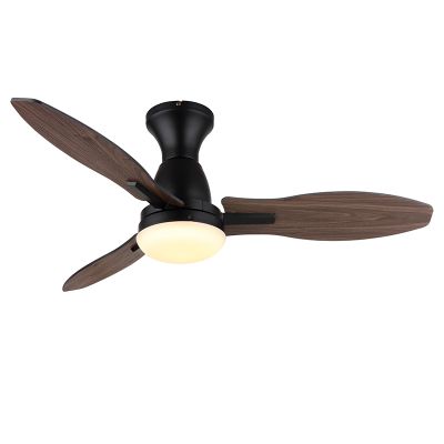 Smeđi rustikalni stropni ventilator metal, Majda, 22W, bijeli prekidač LED, s daljinskim upravljačem