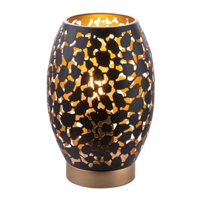 Metalna moderna stolna lampa crna, Bilboa