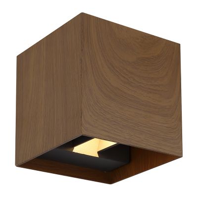 Aluminijska moderna dvosmjerna zidna lampa smeđa, Nargis, 3 W, LED 3000 K, IP54