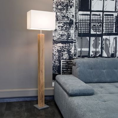 Drvena podna lampa rustikalna, Giomar