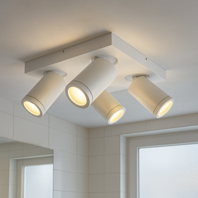 Moderni stropni reflektor bijeli, Kenan, IP44