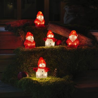 3 LED Djeda Mraza i 2 LED snjegovića, za unutarnju i vanjsku upotrebu