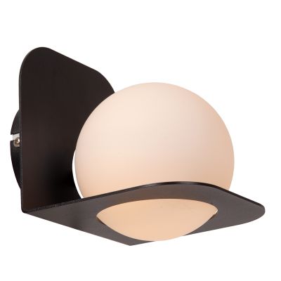 Crna zidna lampa za kupaonicu moderna, Davy, IP44