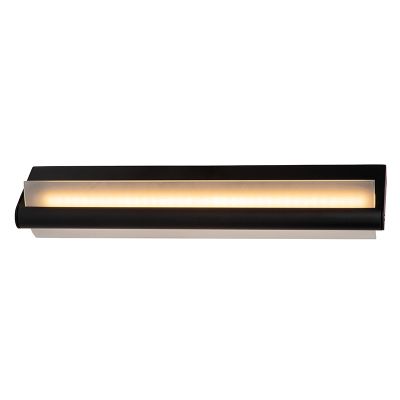 Crna zidna lampa za kupaonicu moderna, Wanda, 15 W, LED 3000 K, IP44