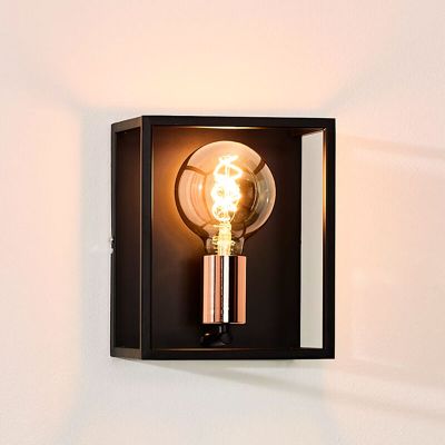 Crna zidna lampa moderna, Arthur