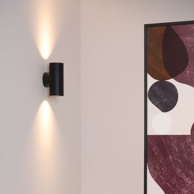 Crna dvosmjerna zidna lampa moderna, Bondi