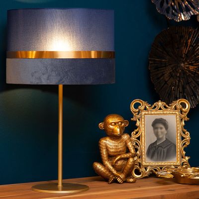 Plava stolna lampa retro, Extravaganza Tusse, s prekidačem