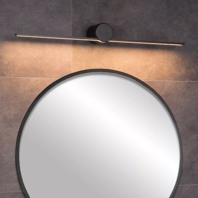 Crna zidna lampa moderna, Mizar, 6 W, LED 2700 K, IP44