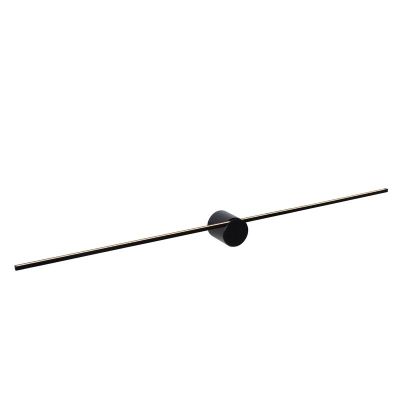 Crna zidna lampa moderna, Mizar, 10 W, LED 2700 K, IP44