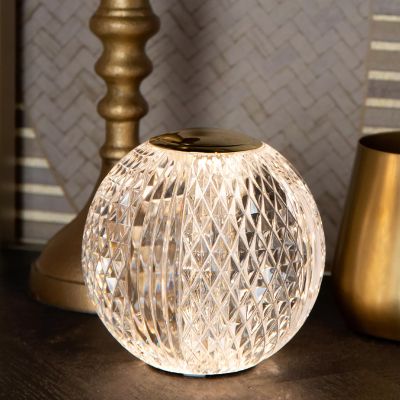 Prozirna stolna lampa moderna, Cintra, 1,5 W, LED 2700 K, s 3-stupanjskim prigušivanjem