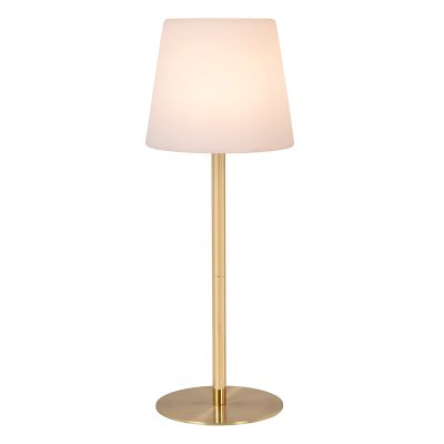 Zlata punjiva vanjska stolna lampa moderna, Tyon, 2 W, LED 2700 K, IP65, s dodirnim prigušivačem