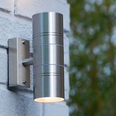 Krom dvosmjerna zidna lampa moderna, Arne, IP44