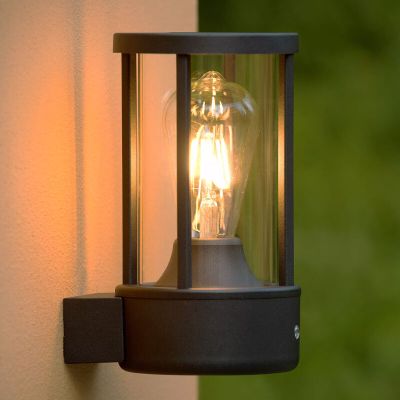 Antracit vanjska stropna lampa s senzorom za sumrak moderna, Lori, IP44