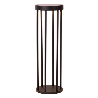 Crni solarni rasvjetni stup moderni, Jackson, 2 W, LED 2700 K, IP65, s 3-stupanjskim prigušivanjem