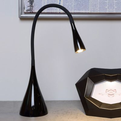 Crna lampica moderna, Zozy, 3 W, LED 3000 K, s dodirnim prigušivačem