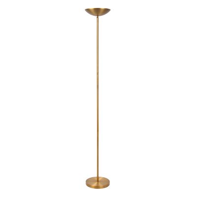 Mjeda podna lampa za čitanje moderna, Zenith, 20 W, LED 3000 K, s dodirnim prigušivačem