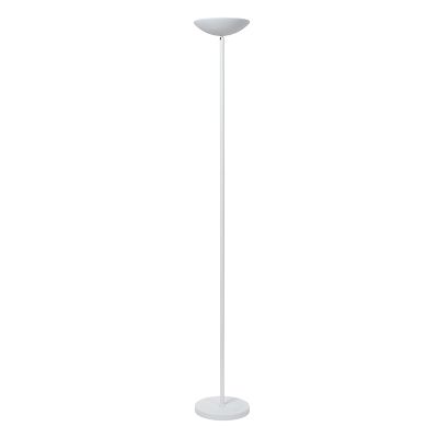Bijela podna lampa za čitanje moderna, Zenith, 20 W, LED 3000 K, s dodirnim prigušivačem
