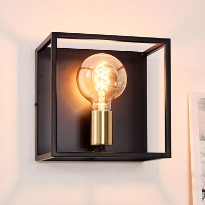 Crna zidna lampa moderna, Ruben