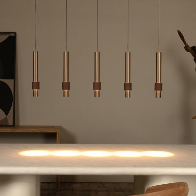 Smeđa visilica moderna, Margary, 4,2 W, LED 2700 K