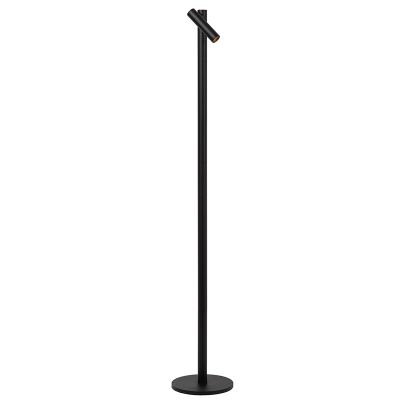 Crna punjiva podna lampa moderna, Antrim, 2,2 W, LED 2700 K, IP54, s dodirnim prigušivačem
