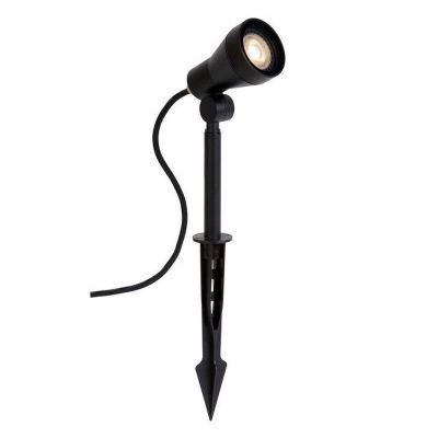 Crna lampa s šiljkom moderna, April, IP54