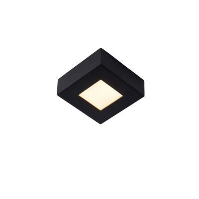 Crna plafonjera moderna, Brice, 8 W, LED 3000 K, IP44