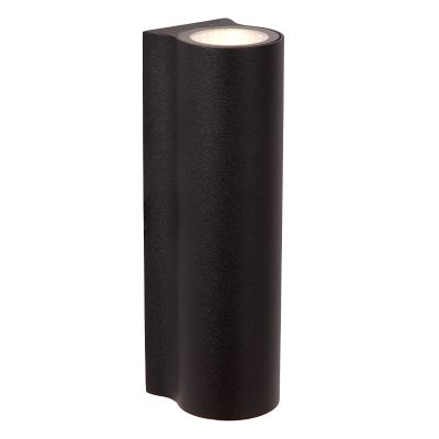 Crna dvosmjerna zidna lampa moderna, Akra, 6 W, LED 3000 K, IP54