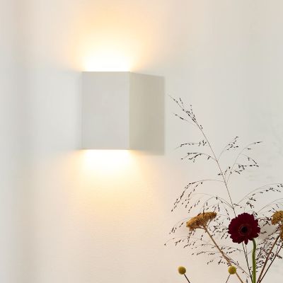Gipsana zidna lampa bijela, Gipsy
