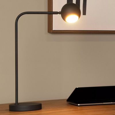 Crna punjiva stolna lampa moderna, Comet, 3 W, LED 2700 K, s dodirnim prigušivačem