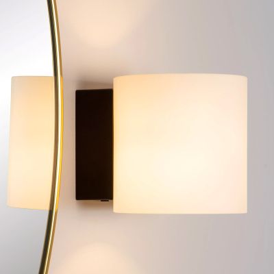 Crna zidna lampa moderna, Jelte, IP44