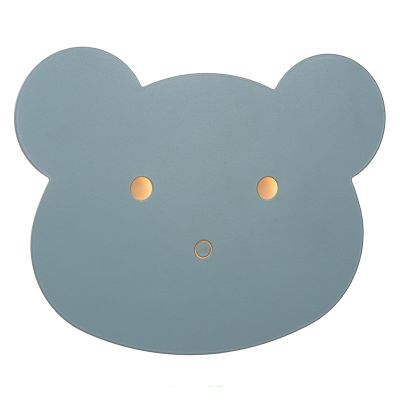 Plava zidna lampa za dječju sobu moderna, Charlie, 5 W, LED dim to warm, s dodirnim prigušivačem
