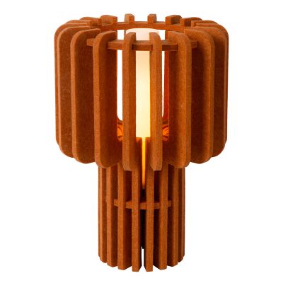 Smeđa stolna lampa moderna, Rollo, s prekidačem