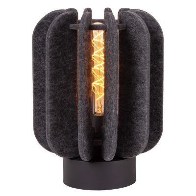 Siva stolna lampa moderna, Rafal, s prekidačem