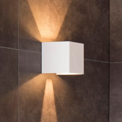 Bijela dvosmjerna zidna lampa moderna, Axi, 6 W, LED 2700 K, IP54