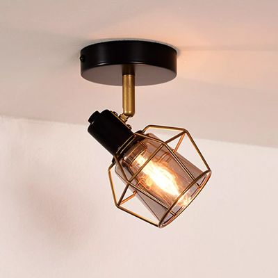 Crni stropni reflektor vintage, Nila