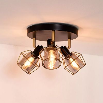 Crni stropni reflektor vintage, Nila