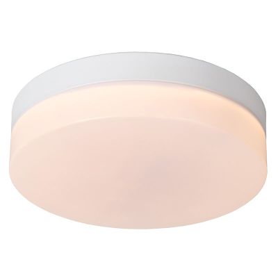 Bijela stropna svjetiljka za kupaonicu plastična, Biskit, 12 W, LED 2700 K, IP44